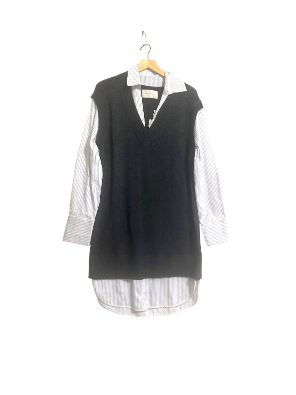 Brochu Walker The NYE Vest Looker Dress Size M, Dark Charcoal , NWT